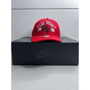 Red‎ Las Vegas LV 1905 Baseball Cap Embroidered Adjustable Snapback Mens #418